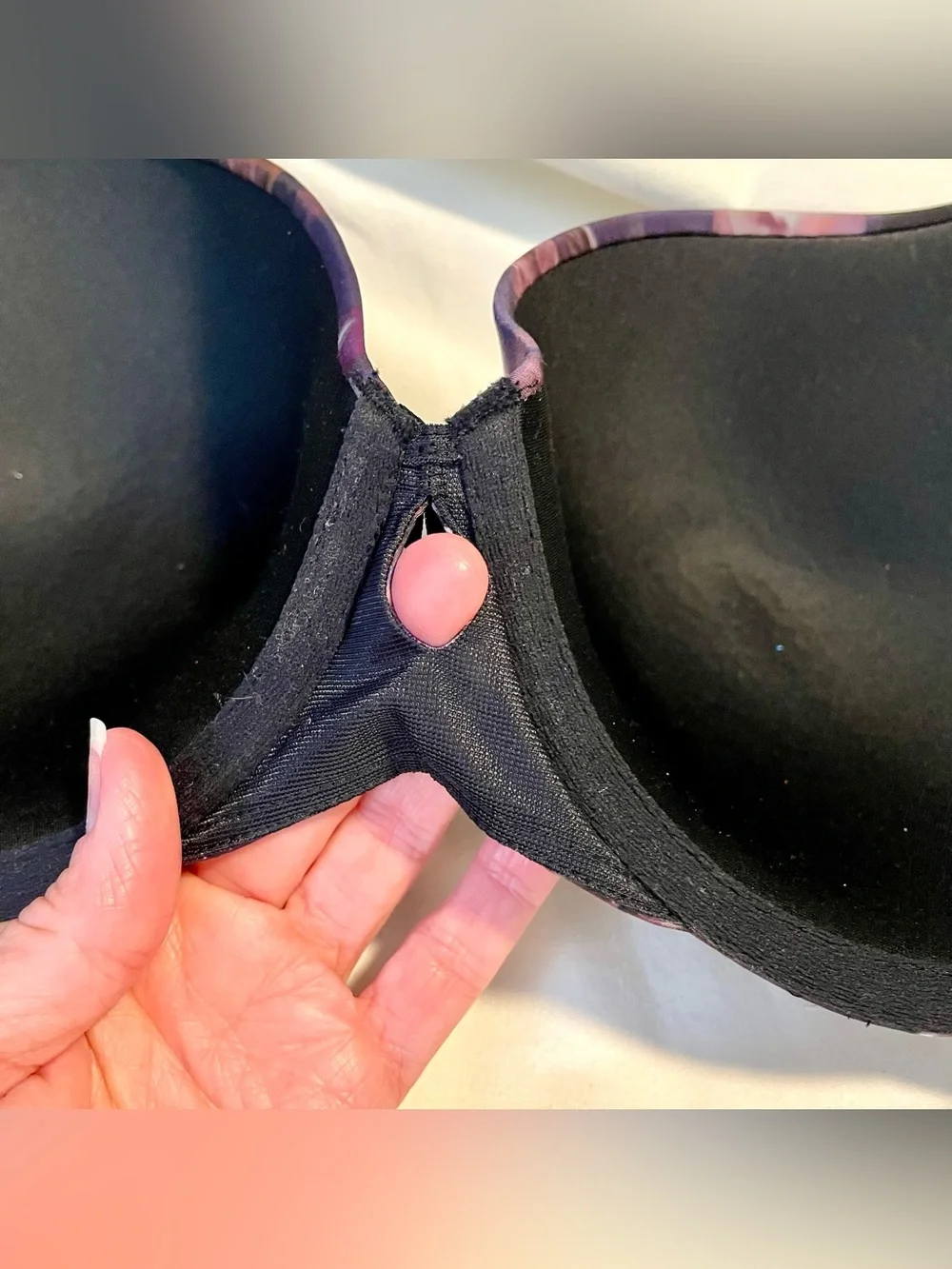 TORRID Curve 360 T~Shirt Bra - Back Smoothing/Keyhole - Black Floral - Size 40C